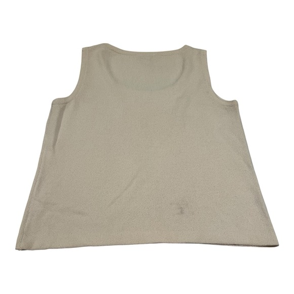 St. John Sport Santana Knit‎ Beige Color Tank Top Wool/ Rayon Blend Small - Picture 4 of 14